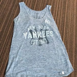 Heathered Grey Yankees Tank Top